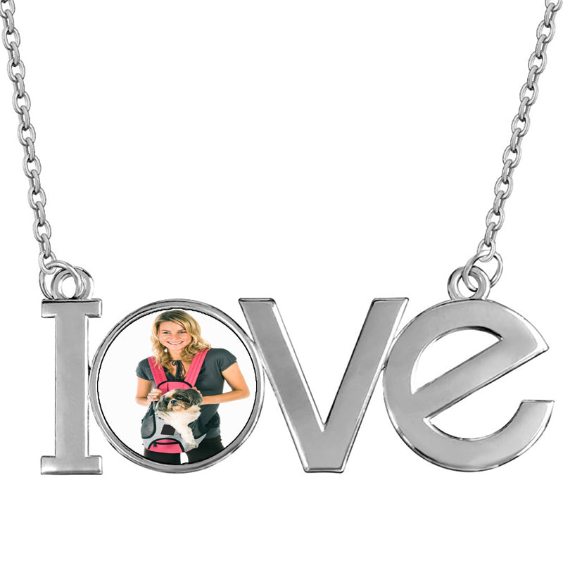 Personalized 'Letter to Mom' Book Necklace: Stainless Steel Mini Pendant