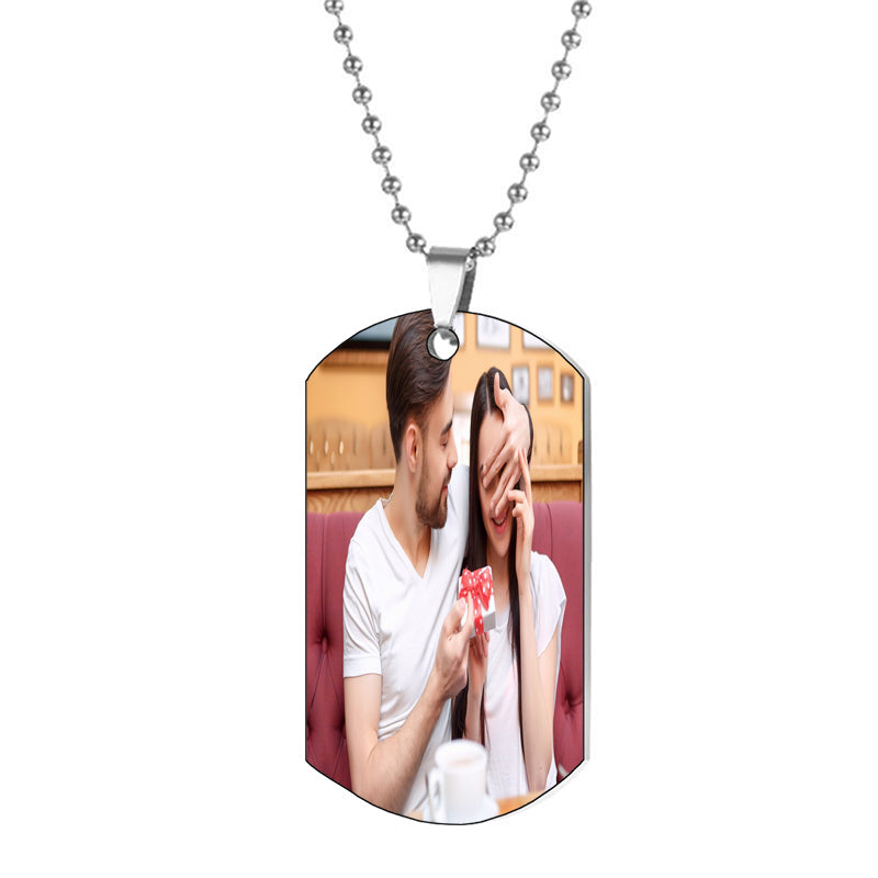 Personalized Cross Necklace: Engraved Stainless Steel Christian Gift