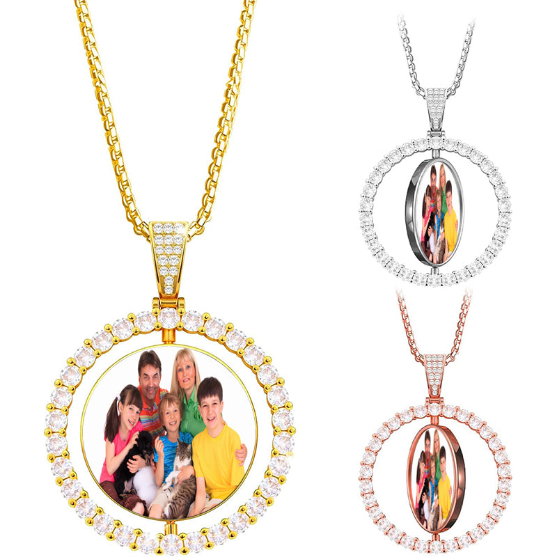 Custom Photo Pendant Necklace: Personalized Picture Jewelry