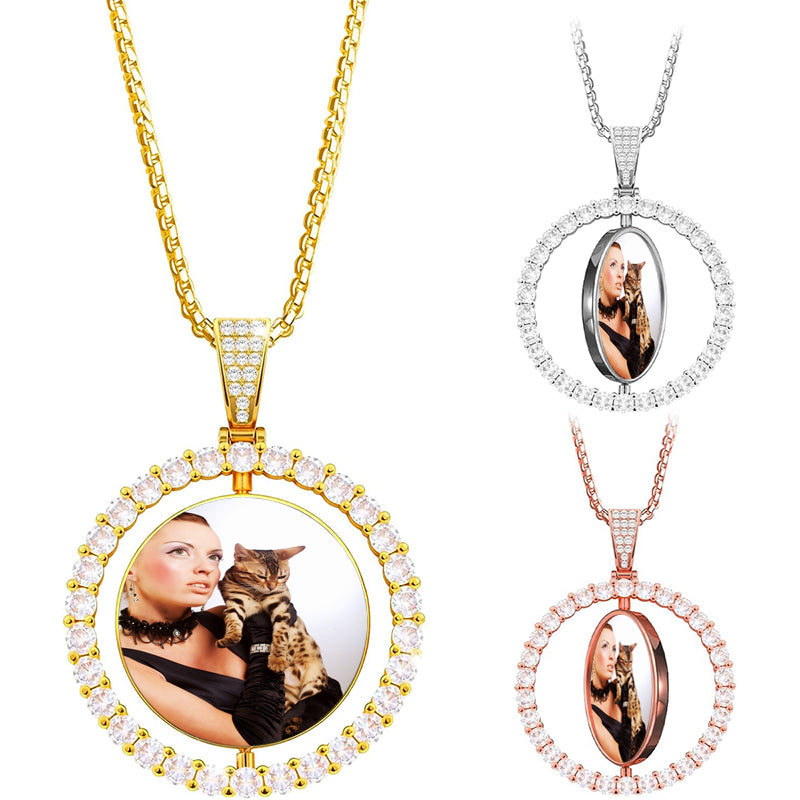 Custom Photo Dog Tag Necklace, Personalized Pet or Loved One Gift