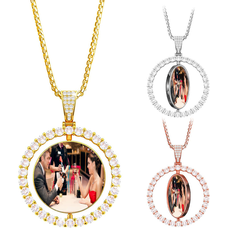 Personalized Handwriting Disc Necklace ¨C Custom Engraved Signature Jewelry, , Silver, or Rose Necklace, Bridesmaid Christmas Gift