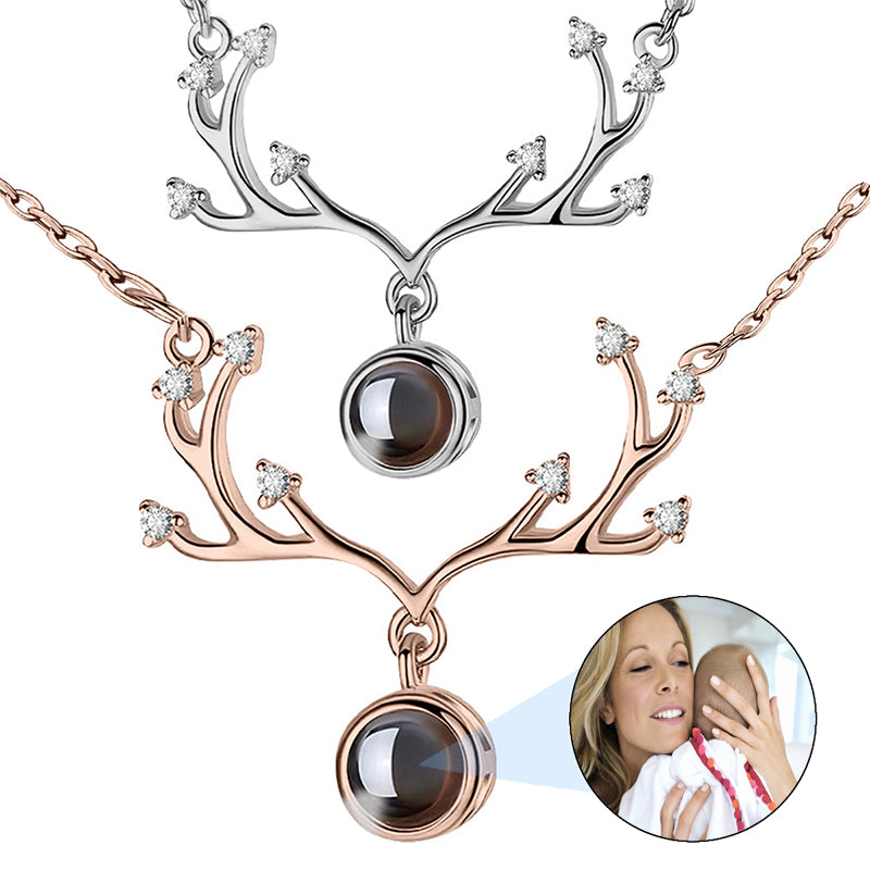 Custom Photo Pendant Necklace: Plated Stainless Steel Remembrance Locket