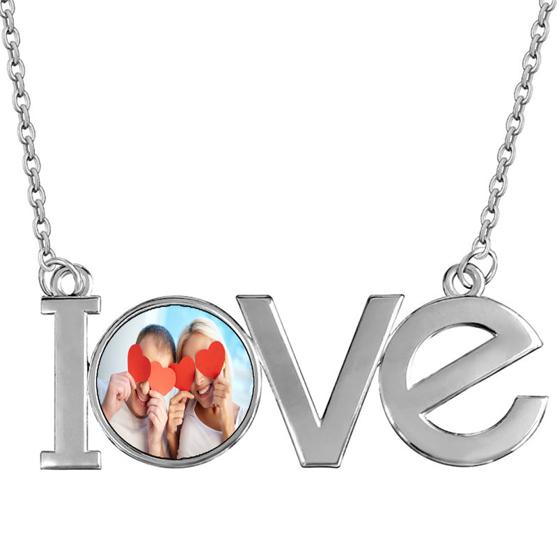 Custom Initial Tag Necklace, Personalised Engraved Letter Necklace