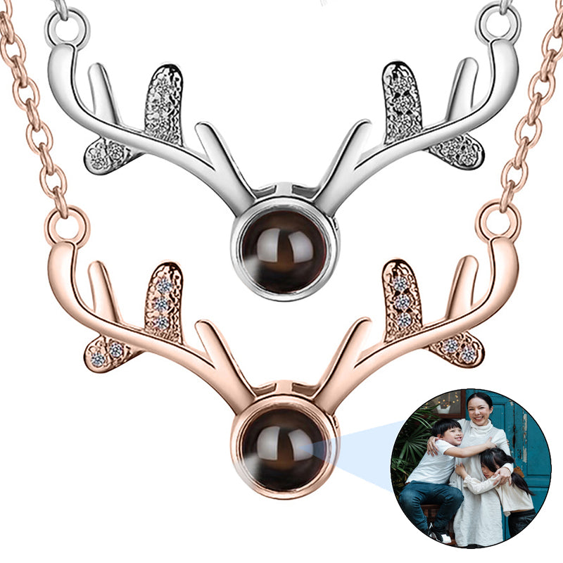 PERIMADE Cat Photo Projection Necklace ? Personalized Picture Inside Pendant ? Minimalist Pet Memorial Jewelry ? Trendy Best Friend Gift