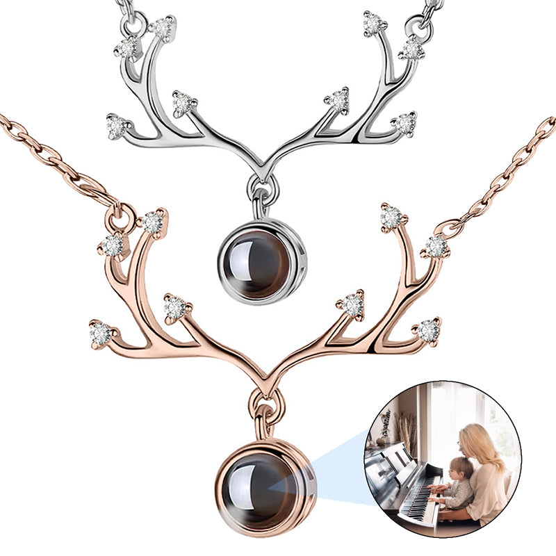 Personalized custom photo necklace Photo projection necklace with pictures inside anniversary birthday gift for Mom women Christmas