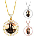 Personalized Photo Pendant Necklace: Engraved Keepsake Gift