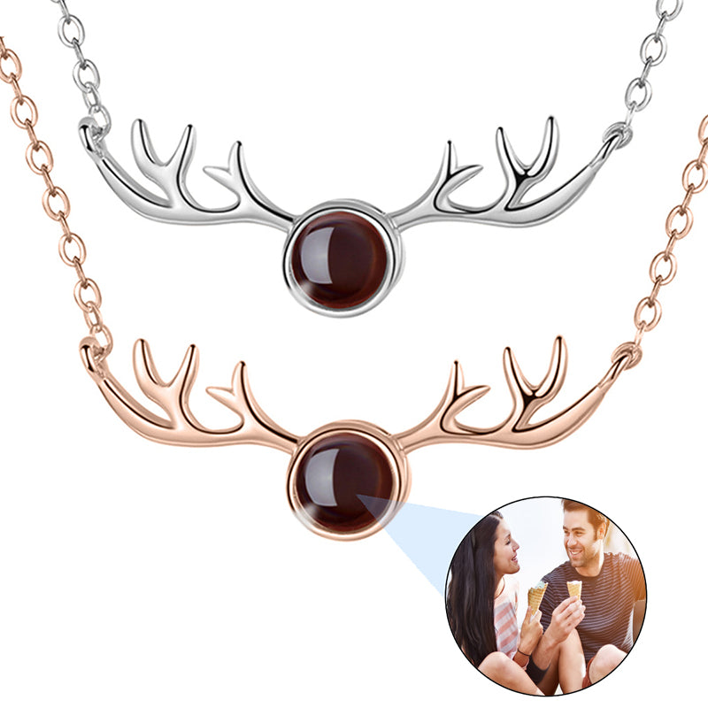 Personalized Rotating Double-Sided Photo Necklace ¨C Customizable Bling Pendant for Men & Women /Silver Plated ¨C Photo Memory Pendant