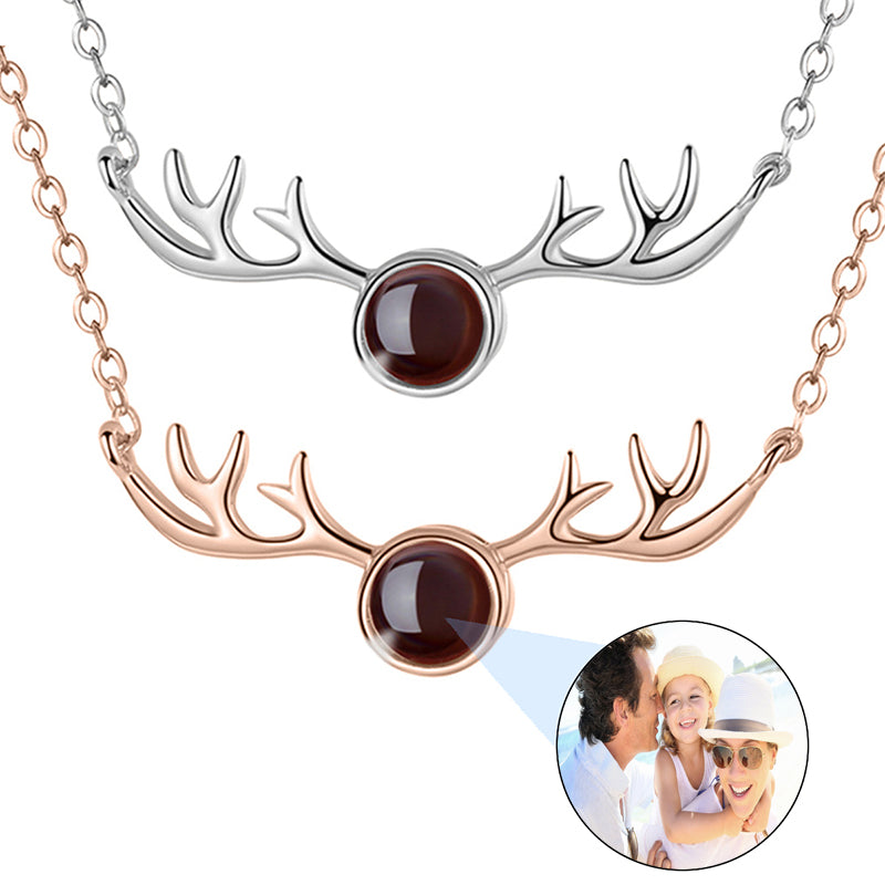 Dainty photo charm name necklace for Dog picture or Baby or Grandparent memorial pet loss put name on back choice of fonts words or message