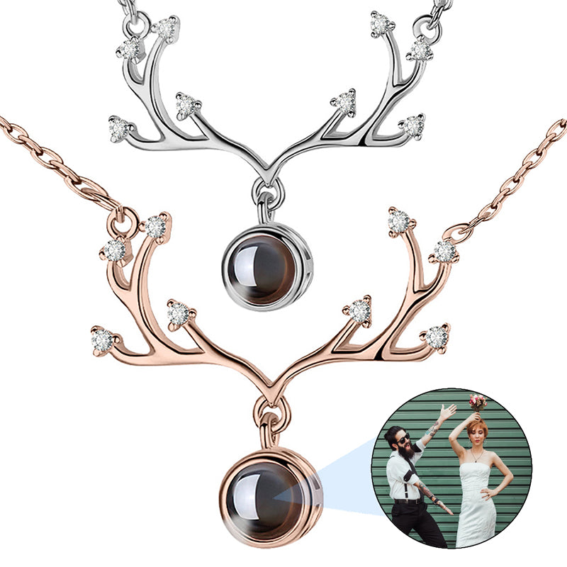 Personalized Photo Engraved Heart Shaped Picture Necklace with Diamond Cut Edge in Silver, , White or Rose - 1 Inch x 1 Inch