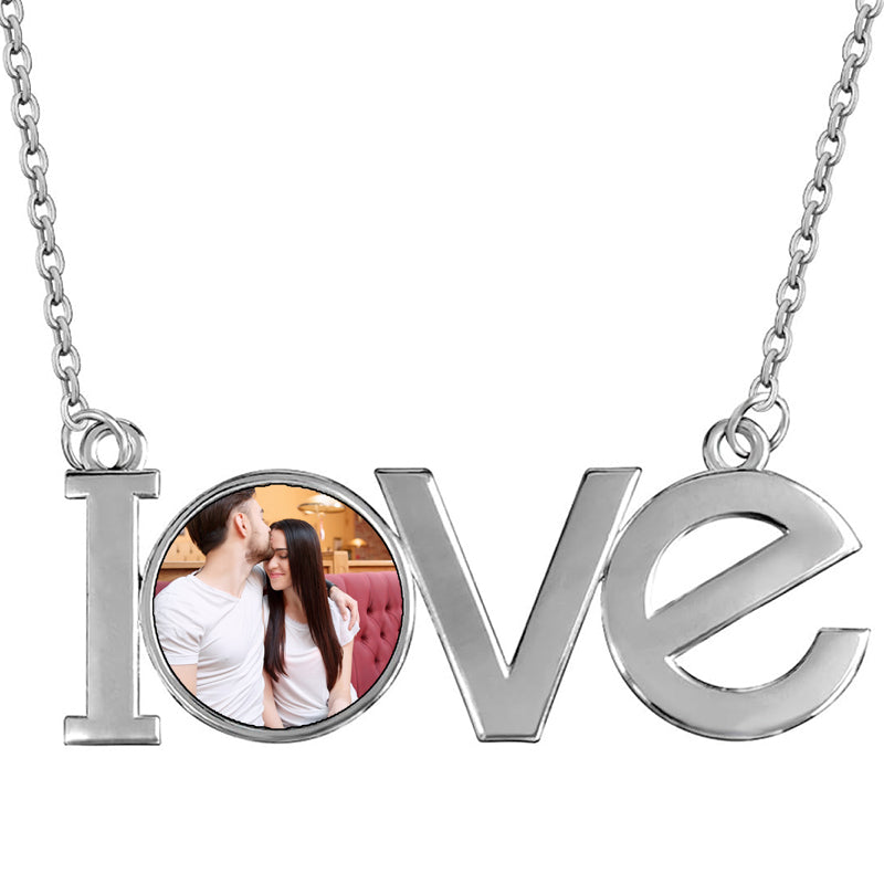 Custom Photo Projection Necklace, Birthstone Necklace, Picture Necklace, Anniversary Gift, Picture Jewelry, Mothers DayGift, Mother Necklace