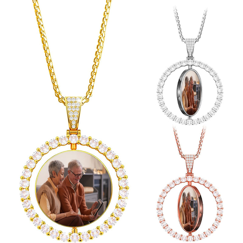 Diamond Initial Necklace: 3D Custom Letter Pendant Personalized Jewelry Gift for her