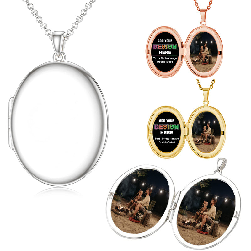 Personalized Small Stainless Steel Pendant Necklace- Free Engraving!