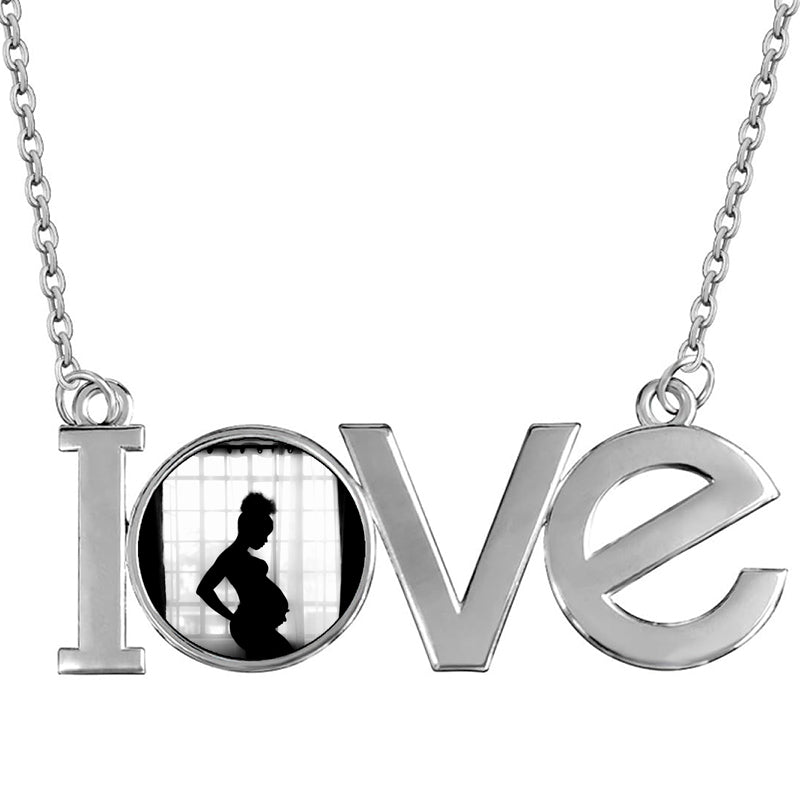 Custom Photo Necklace with Picture Inside, Personalized 3D Crystal Picture Necklace Engraved Heart Pendant Memorial Gifts for Women Girlfriend on Birthday Valentines Day