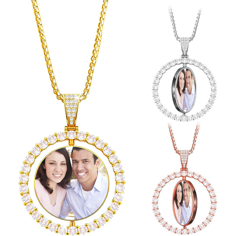 EMILY Heart Necklace, Dainty Initial Necklace, Custom Letter Necklace, Link Necklace, Small Charm, Heart Jewelry in Silver, , Rose