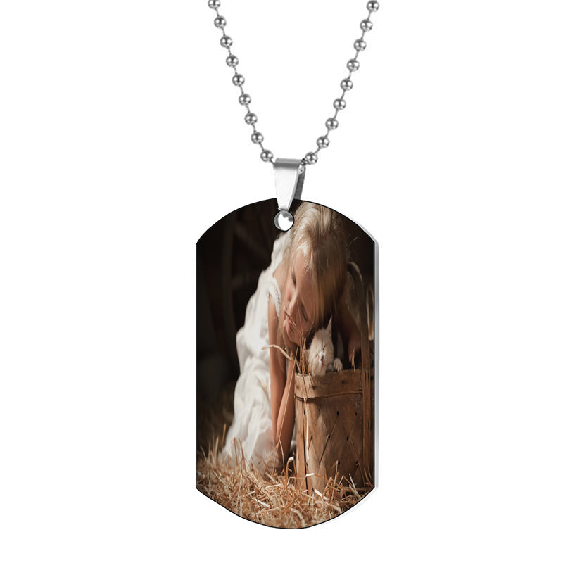 PERIMADE Little Fox Locket Necklace ? Waterproof Picture Photo Locket Charm ? Sterling Silver Keepsake Jewelry ? Trendy Best Friend Gift