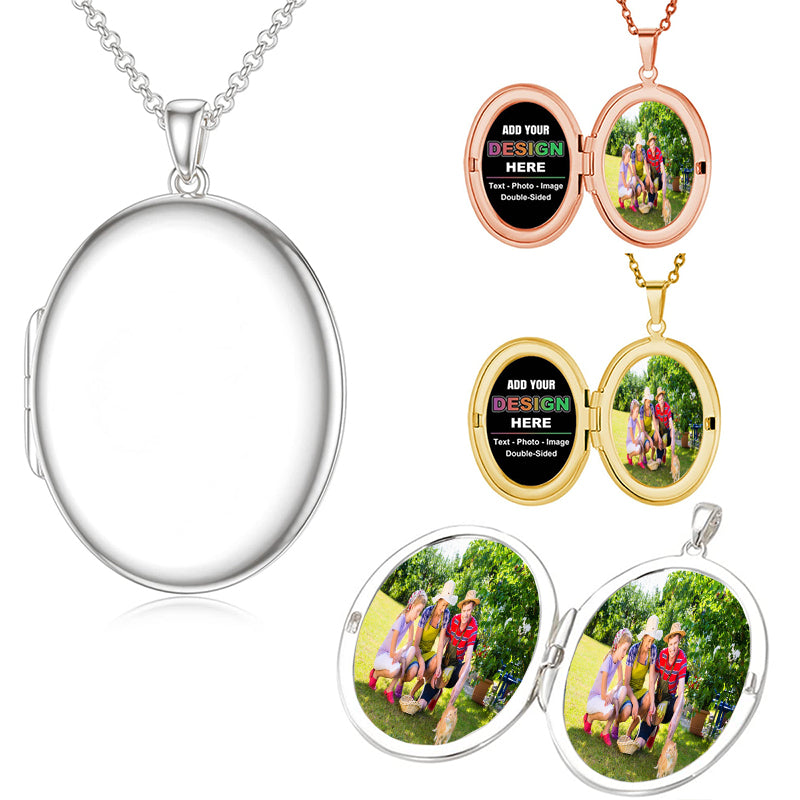 Heart Locket Necklace with Photo, Engraved Round Necklace, Photo Necklace in , Personalized gift for her, Best Friend, Christmas Gift