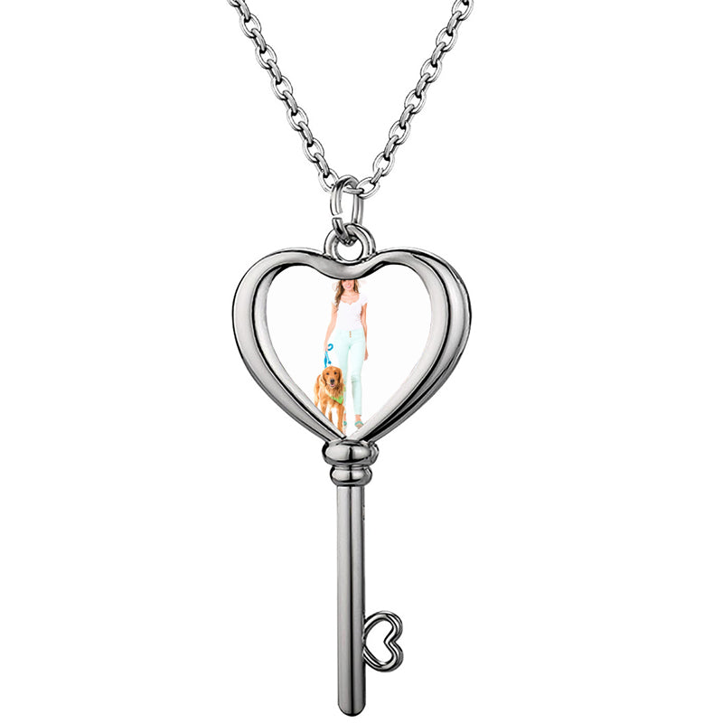 Personalized Photo Necklace With Engraving, Custom Picture Necklace, Remembrance Gift For Loss Of Loved One, Pet Memorial Necklace