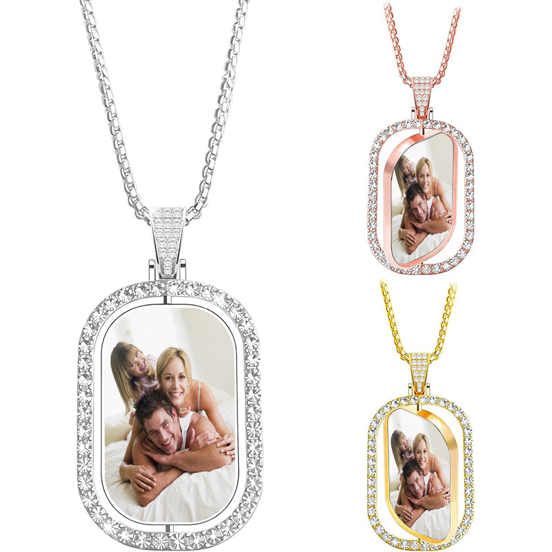 PERIMADE Star Heart Photo Photo Locket ? Small Custom Picture Locket Necklace ? Sterling Silver Friendship Jewelry ? Trendy Best Friend Gift