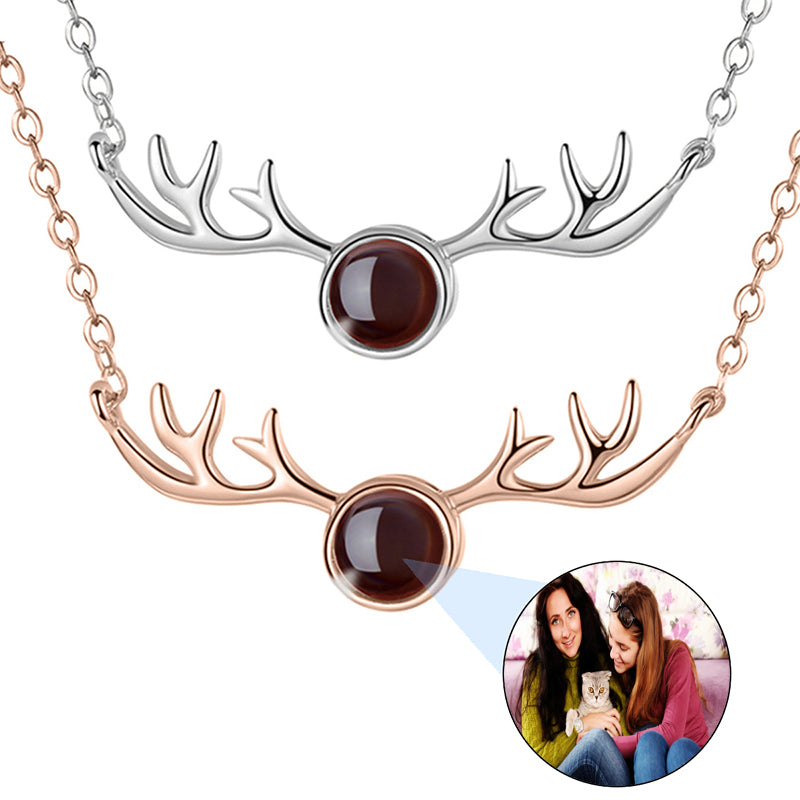 Personalized Photo Projection Necklace ? Paw Necklace ? Pet Memorial Picture Necklace ? Pet Name Necklace ? Gifts for Pet Lovers