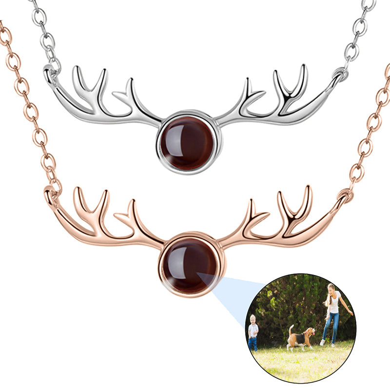 Custom Photo Memorial Necklace, Eye Projection Necklace, Infinite Love Necklace, Necklace for Woman, Photo Inside Jewelry, Gift for her