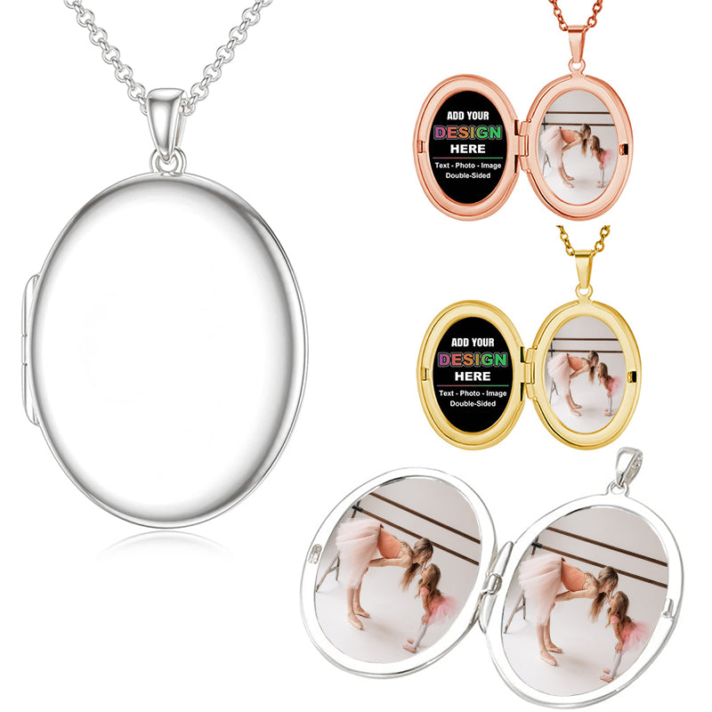 Personalized Custom Photo Necklace - Meaningful Engraved Gift for Him or Her, Stainless Steel Pendant, Father's Day or Christmas Present