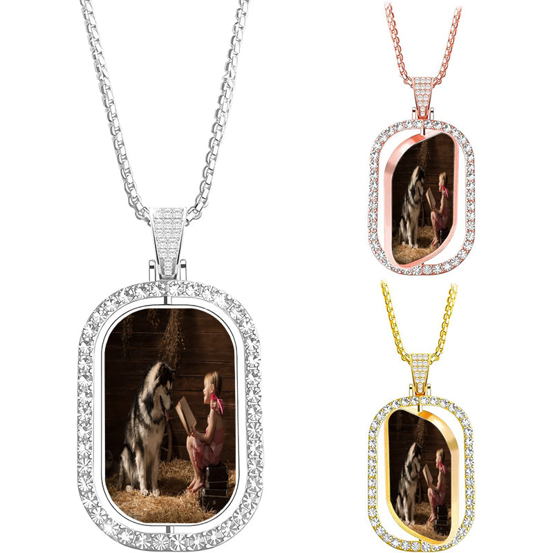 Custom Pendant Name Necklace Customized Personalized Plated Name Necklace for Mother Daughter Christmas New Year Birthday Valentine's Day