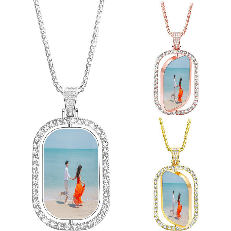 Custom Silver Name Necklace, Custom Name Jewelry, Double Plate 3D Name Necklace, Heart Necklace, Bridesmaid Gifts, Perfect Gift for Her